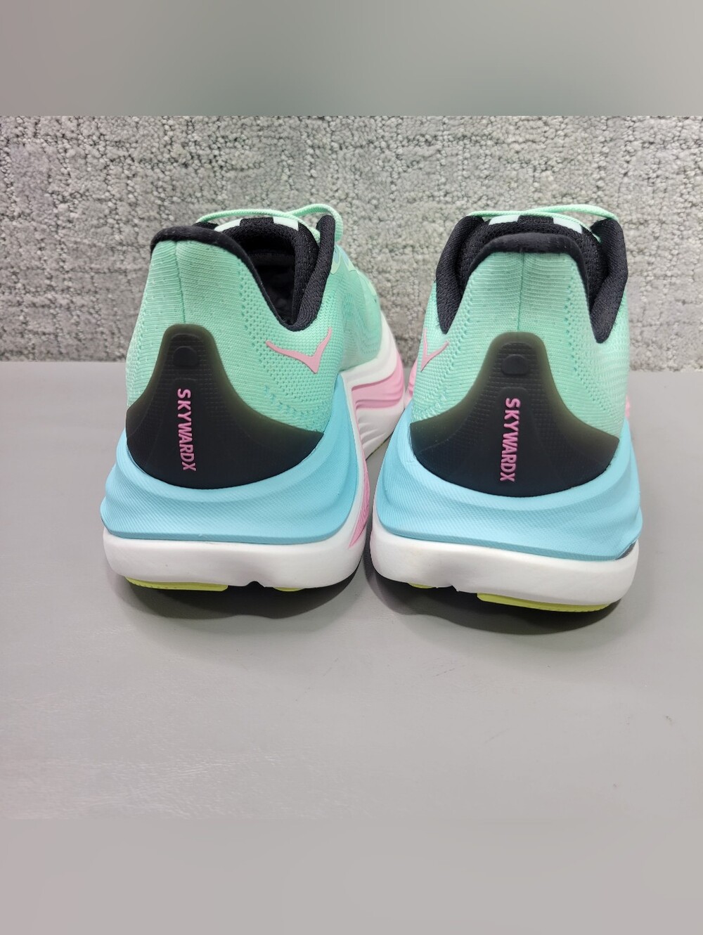 Hoka One One Mint Green Pink Blue Women's Sneakers - Picture 9 of 13